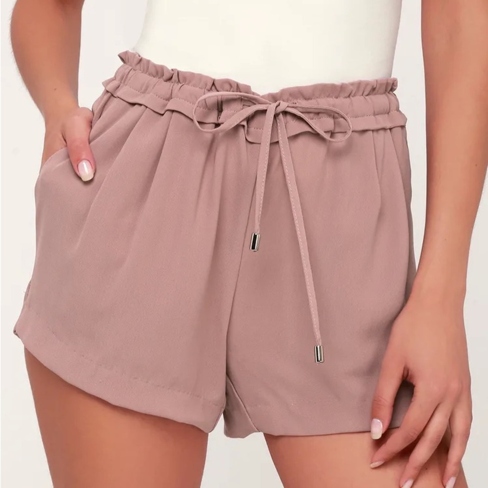 Lulus Jest Mauve Drawstring Shorts